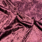 3 Metres Crushed Soft Velvet 55" Wide (Burgundy)