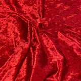 3 Metres Crushed Soft Velvet 55" Wide (Red)