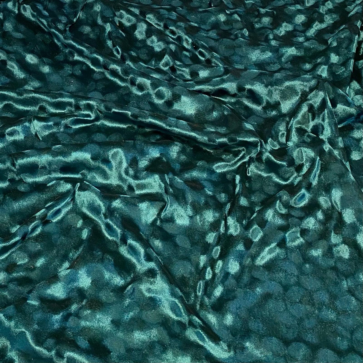 3 Metres Embossed Soft Velvet 55" Wide (Teal)