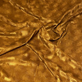 3 Metres Embossed Soft Velvet 55" Wide (Golden)