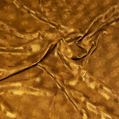 3 Metres Embossed Soft Velvet 55" Wide (Golden)