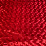 3 Metres Embossed Soft Velvet 55" Wide (Red)