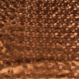 3 Metres Embossed Soft Velvet 55" Wide (Brown)