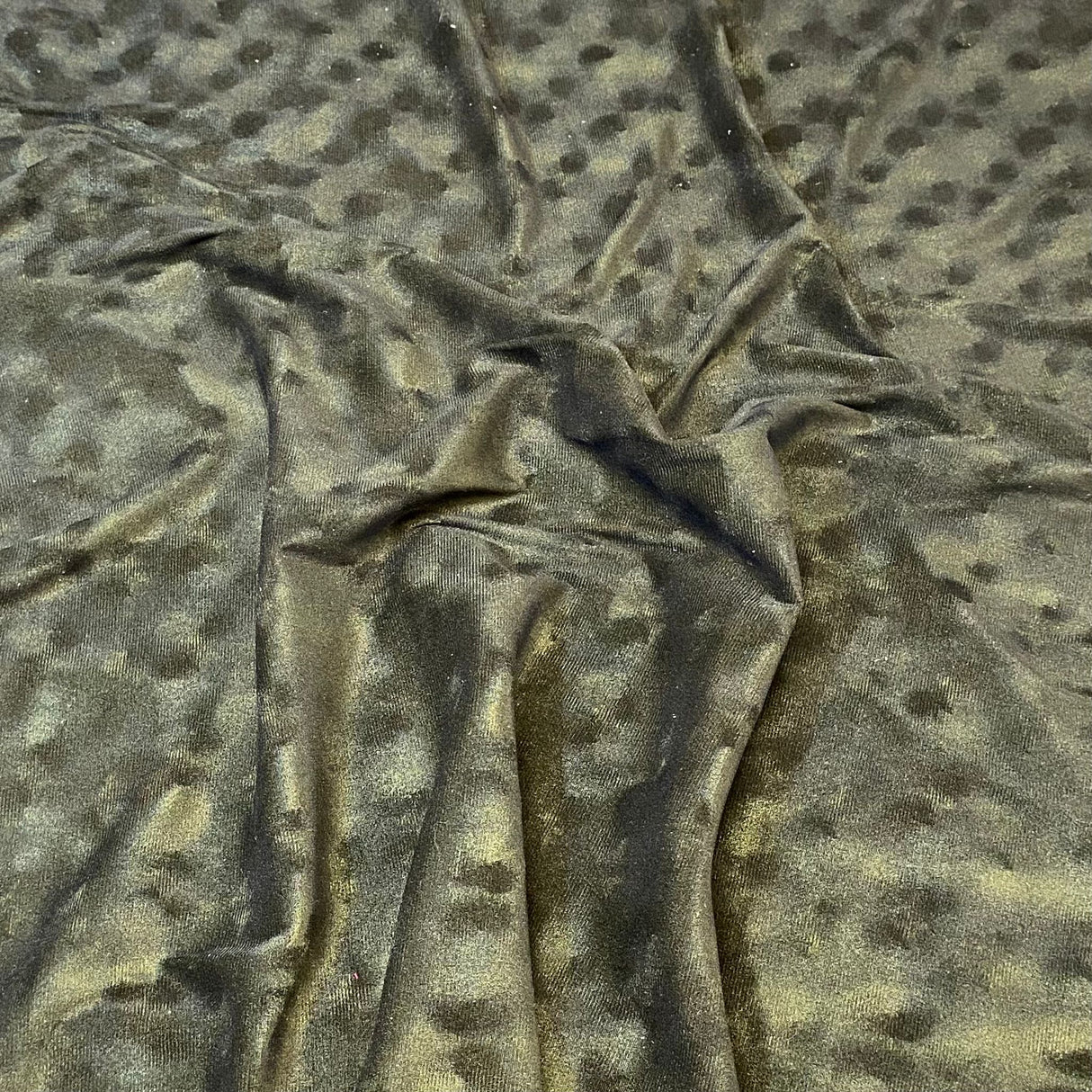 3 Metres Embossed Soft Velvet 55" Wide (Khaki)