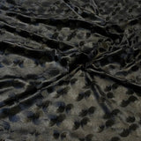 3 Metres Embossed Soft Velvet 55" Wide (Black)