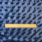 3 Metres Embossed Soft Velvet 55" Wide (Dark Navy)