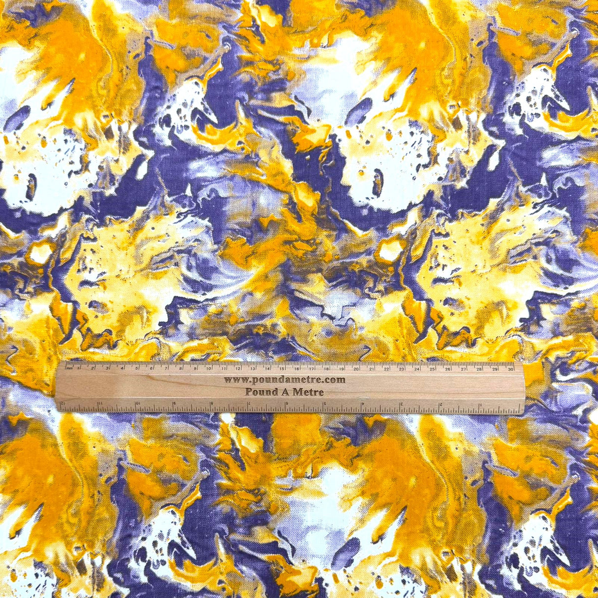 3 Metres Luxurious Polyester Jersey 45” Wide - (Yellow Storm)