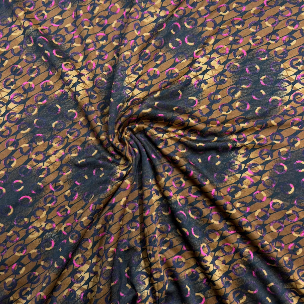 3 Metres Luxurious Polyester Jersey 45” Wide - (Brown)