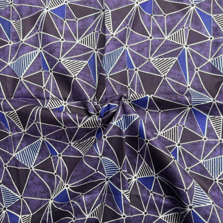 3 Metres Luxury 100% Cotton - 36" Wide - (Purple Mirror)