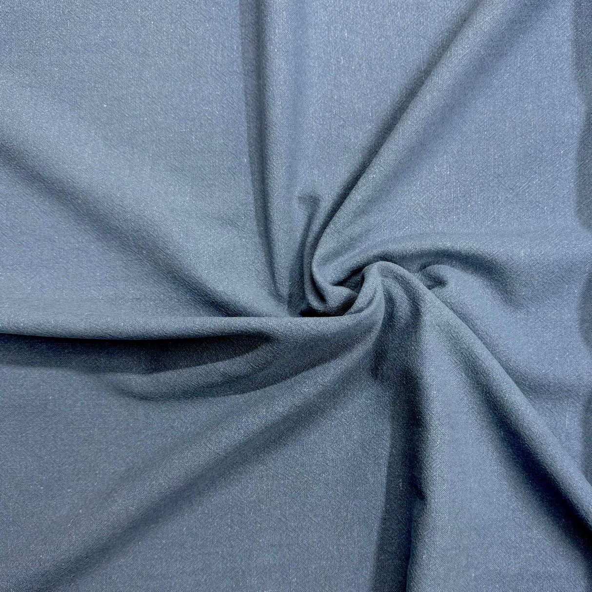 Luxurious Soft Cotton Linen 55" Wide - (Washed Navy)