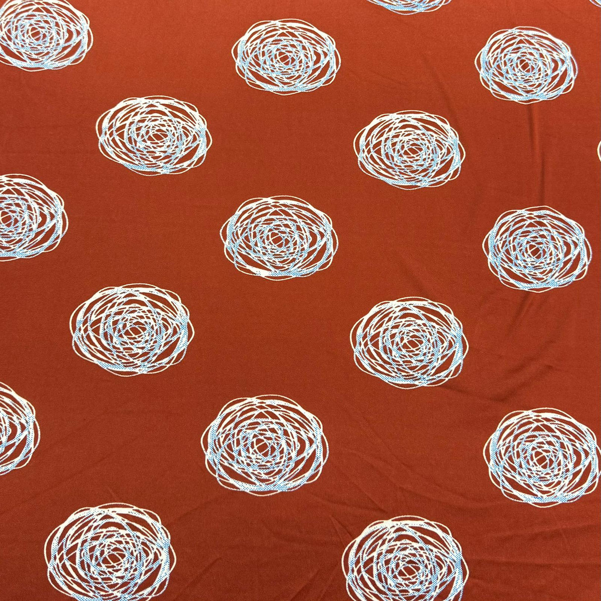 3 Metres Luxurious Polyester Jersey 45” Wide - (Rust)