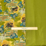 6 Metres, Premium Quality, Printed Dressmaking Viscose Bundle - 55" Wide (Green)