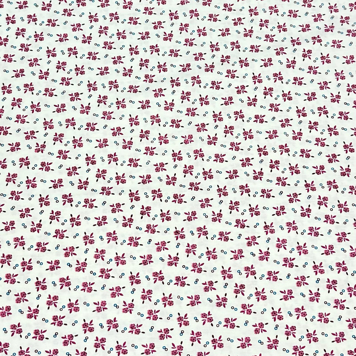 3 Metres Luxury 100% Cotton - 36" Wide - (Purple Flowers)