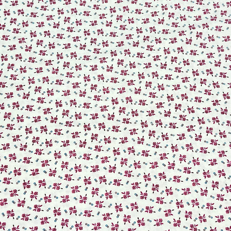 3 Metres Luxury 100% Cotton - 36" Wide - (Purple Flowers)