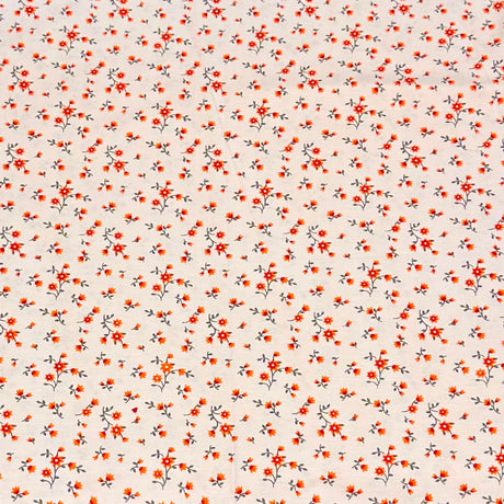 3 Metres Luxury 100% Cotton - 36" Wide - (Orange Daisy)