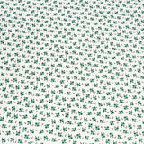 3 Metres Luxury 100% Cotton - 36" Wide - (Green Flowers)