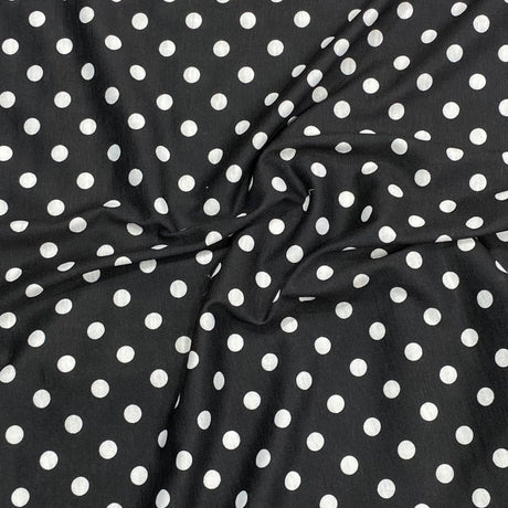 3 Metre Luxurious Soft Viscose Jersey - 55" (Polka)