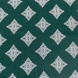 3 Metres Luxury 100% Cotton - 36" Wide - Emerald (Design Will Vary)