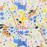 3 Metres Super Soft Cotton Feel Jersey 55" - (Dogs & Flowers)