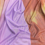 3 Metres Soft Printed Mesh Jersey   55" Wide (Lilac & Brown)