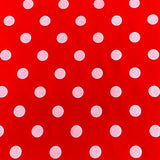 3 Meters Dressmaking Lycra Jersey 55" Wide (Red Polka)