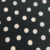 3 Meters Dressmaking Lycra Jersey 55" Wide (Black Polka)