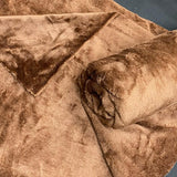 1 Metre Ultra Soft Premium Cuddle Fleece 60” Wide (Brown)