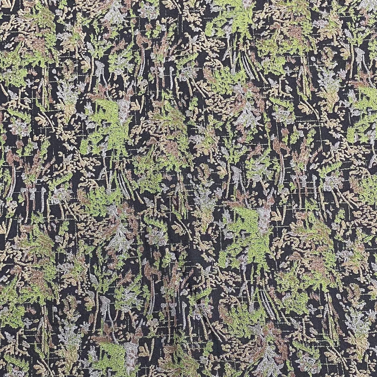 3 Metres Printed Cashmere Effect Crepe Fabric- 45" Wide (Tree Bark)