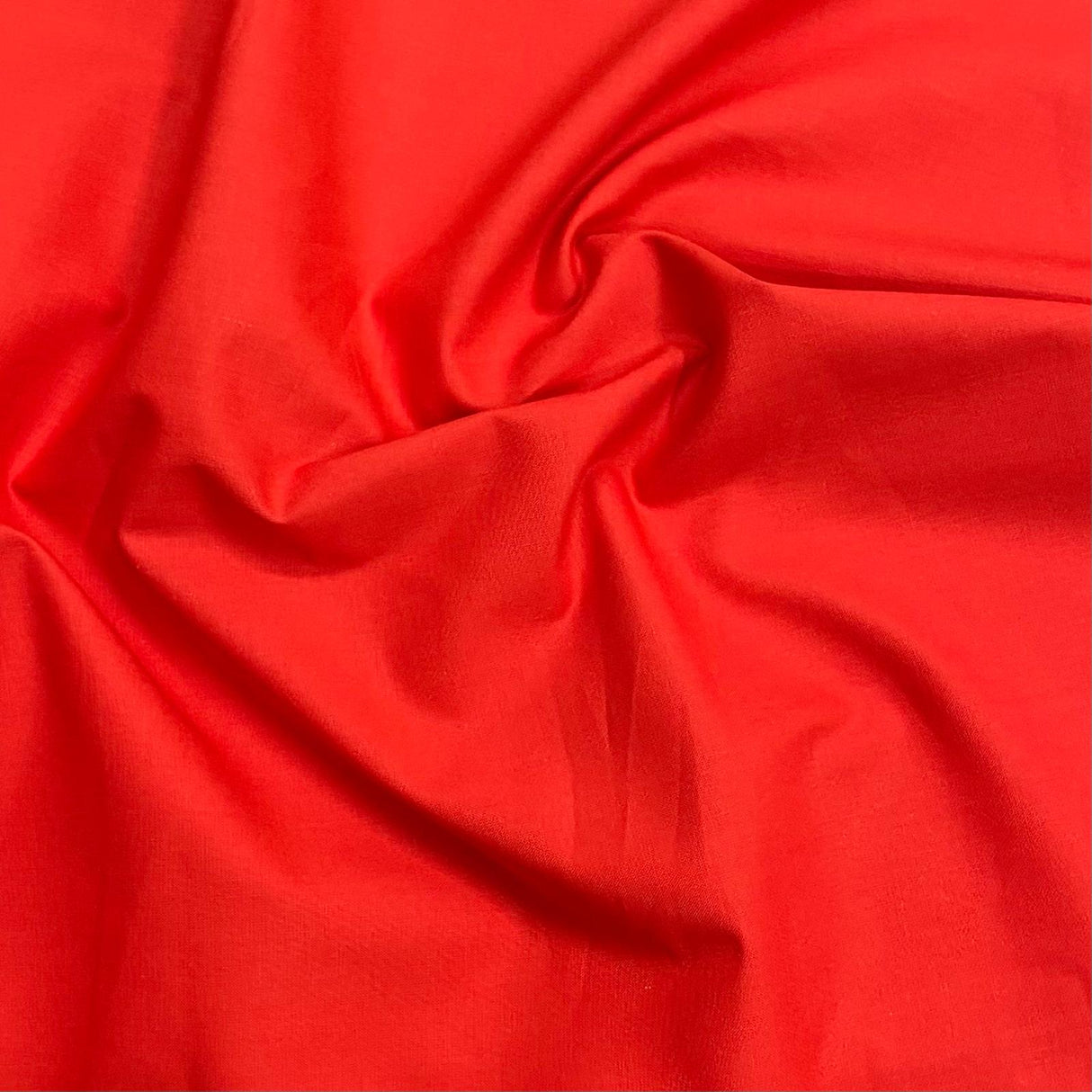 Super Soft Plain Quilting 100% Cotton- 59" Wide (Red)