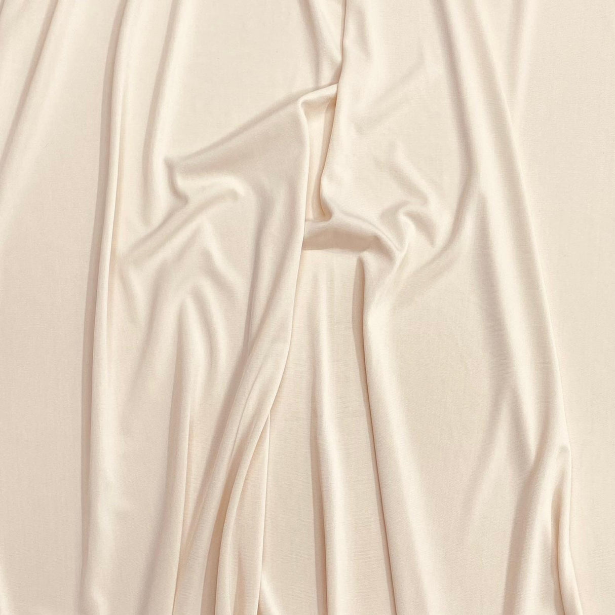 3 Metre Luxurious Soft Viscose Jersey - 55" - Cream (Clearance Sale)