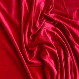 3 Metres Smooth Soft Velvet 55" Wide Red (Clearance Sale)