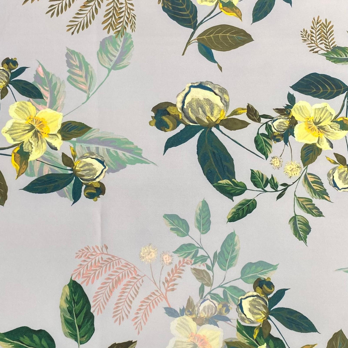 3 Metres Luxury Soft Printed Ponte Scuba - 55" Wide - Garden (Clearance Sale)