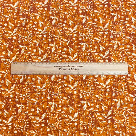 3 Metres Luxury 100% Cotton - 36" Wide - (Orange)