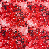 Per Metre Luxury Printed Quilting Cotton - (Red Circles)