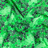 Per Metre Luxury Printed Quilting Cotton - (Green Circles)