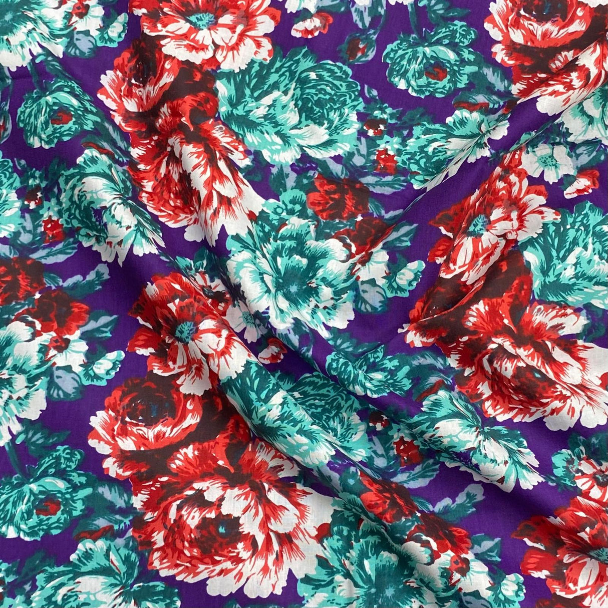 3 Metres Luxury 100% Cotton - 36" Wide (Peonies)