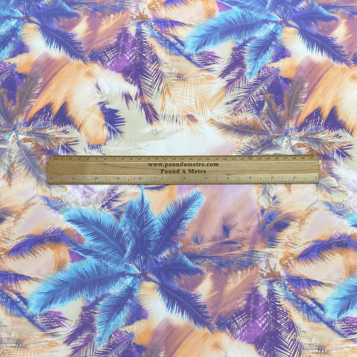 3 Metres Luxurious Printed Satin- 55" Wide (Tropical)