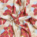 3 Metres Luxurious Dressmaking Printed Satin- 55" Wide (Hampshire)