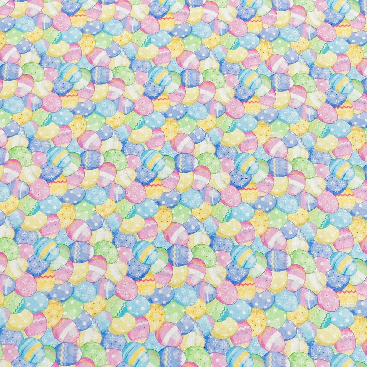 Per Metre 100% Digital Cotton Easter Print - (Eggs)