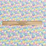 Per Metre 100% Digital Cotton Easter Print - (Eggs)