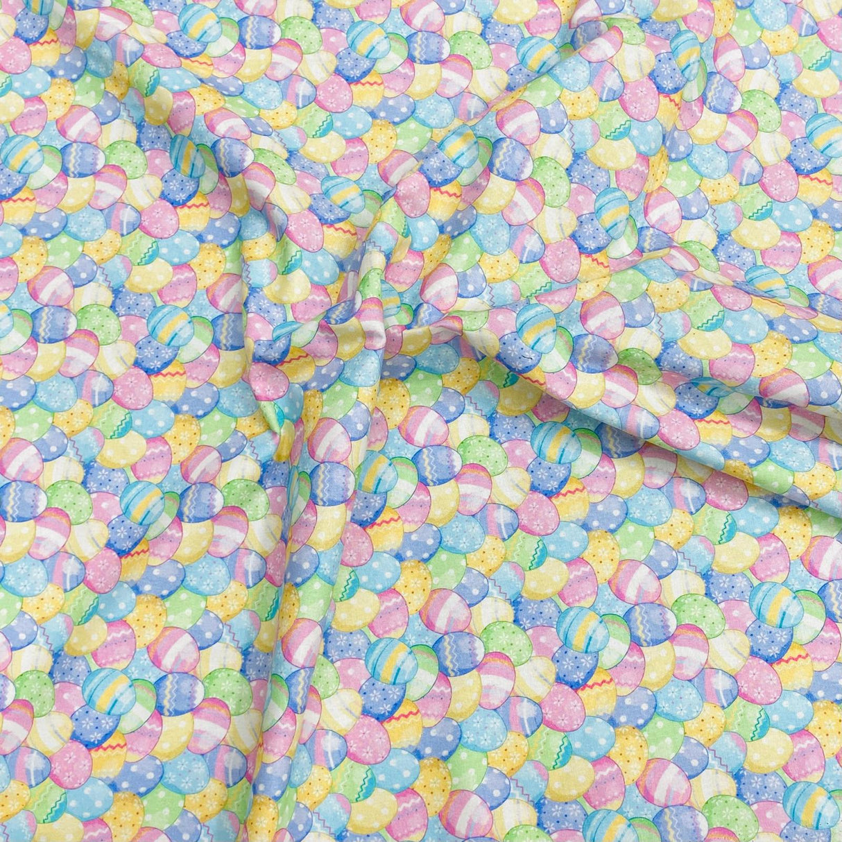 Per Metre 100% Digital Cotton Easter Print - (Eggs)