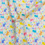 Per Metre 100% Digital Cotton Easter Print - (Bunnies)