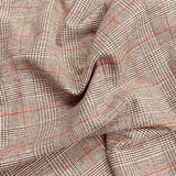 Premium Wool Rich Fabric 55" Wide (Brown Checks)