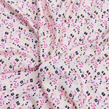 3 Metres, Premium Quality, Printed Dressmaking Viscose - 55" Wide (Baby Pink)