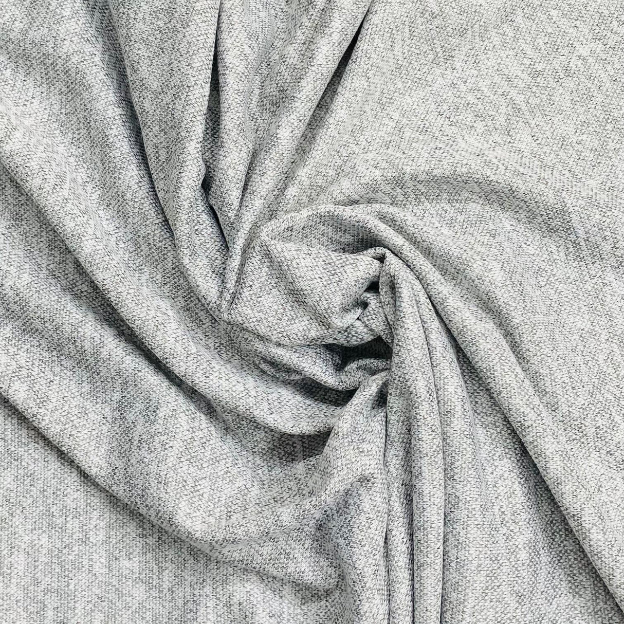 3 Metres Cotton Looped Backed Terry Jersey 55" Wide (Light Grey)