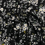 3 Metres, Premium Quality, Printed Dressmaking Viscose - 55" Wide (Night Garden)