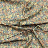 Per Metre Printed Cashmere Effect Crepe Fabric- 45" Wide (Ancient)