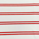 3 Metres Luxury Soft Printed Ponte Scuba - 55" Wide - (Red & White)