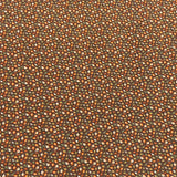 5 Metres Luxury 100% Cotton - 36" Wide (Brown Daisy)