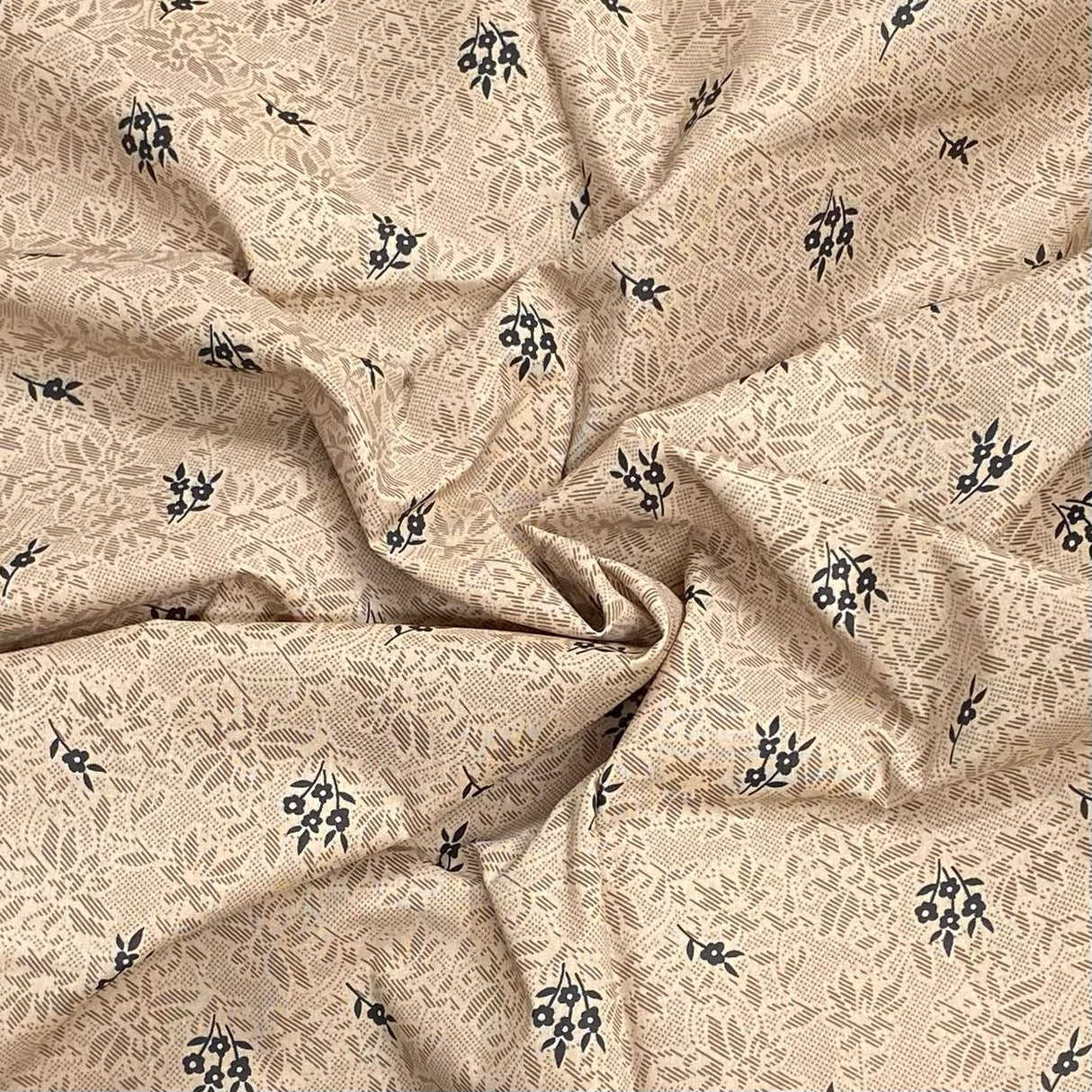 5 Metres Luxury 100% Cotton - 36" Wide (Beige)